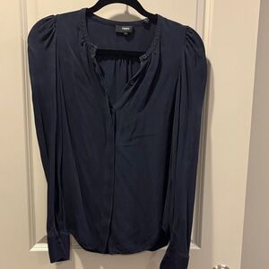 Theory Midnight Blue Women's Blouse size small